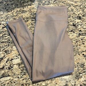 Taupe High-Waisted Athletic Leggings